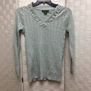 eddie bauer v-neck sweater size medium